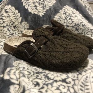 Brown American Eagle Clogs